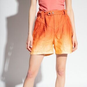Isabel Marant Orange Gradient Shorts
